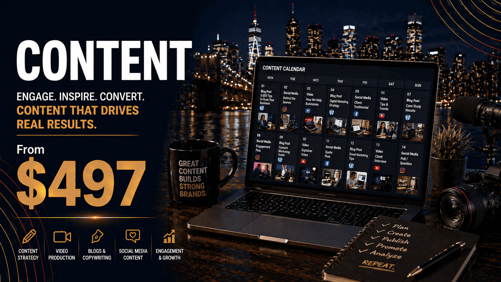 Content Engine — $497/mo